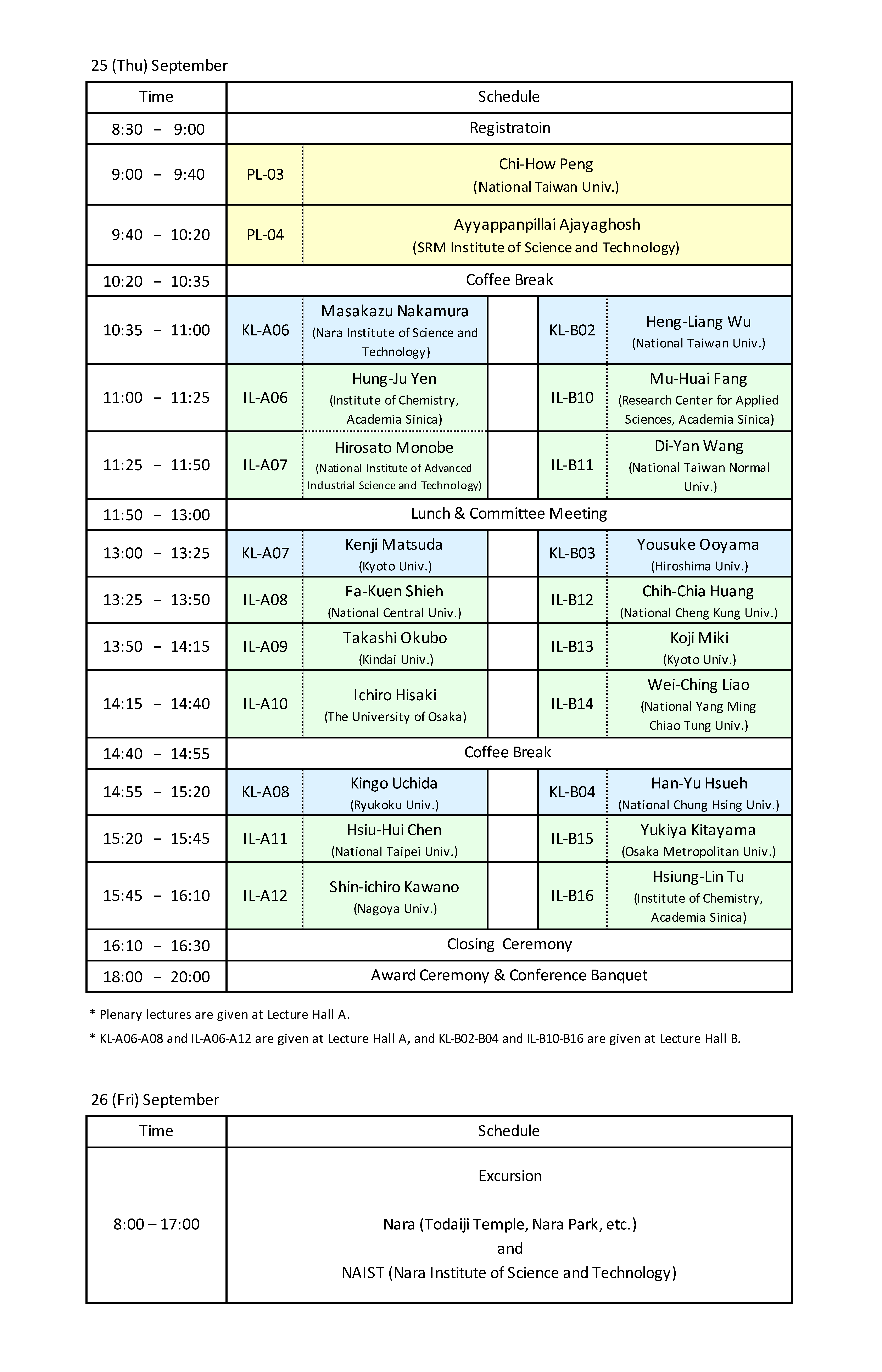 Registration Information